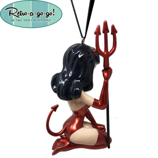Retro-A-Go-Go Bettie Page Li'l Bettie Devil Girl Ornament